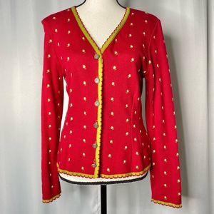Rosalie Button Up Sweater Cardigan size Medium